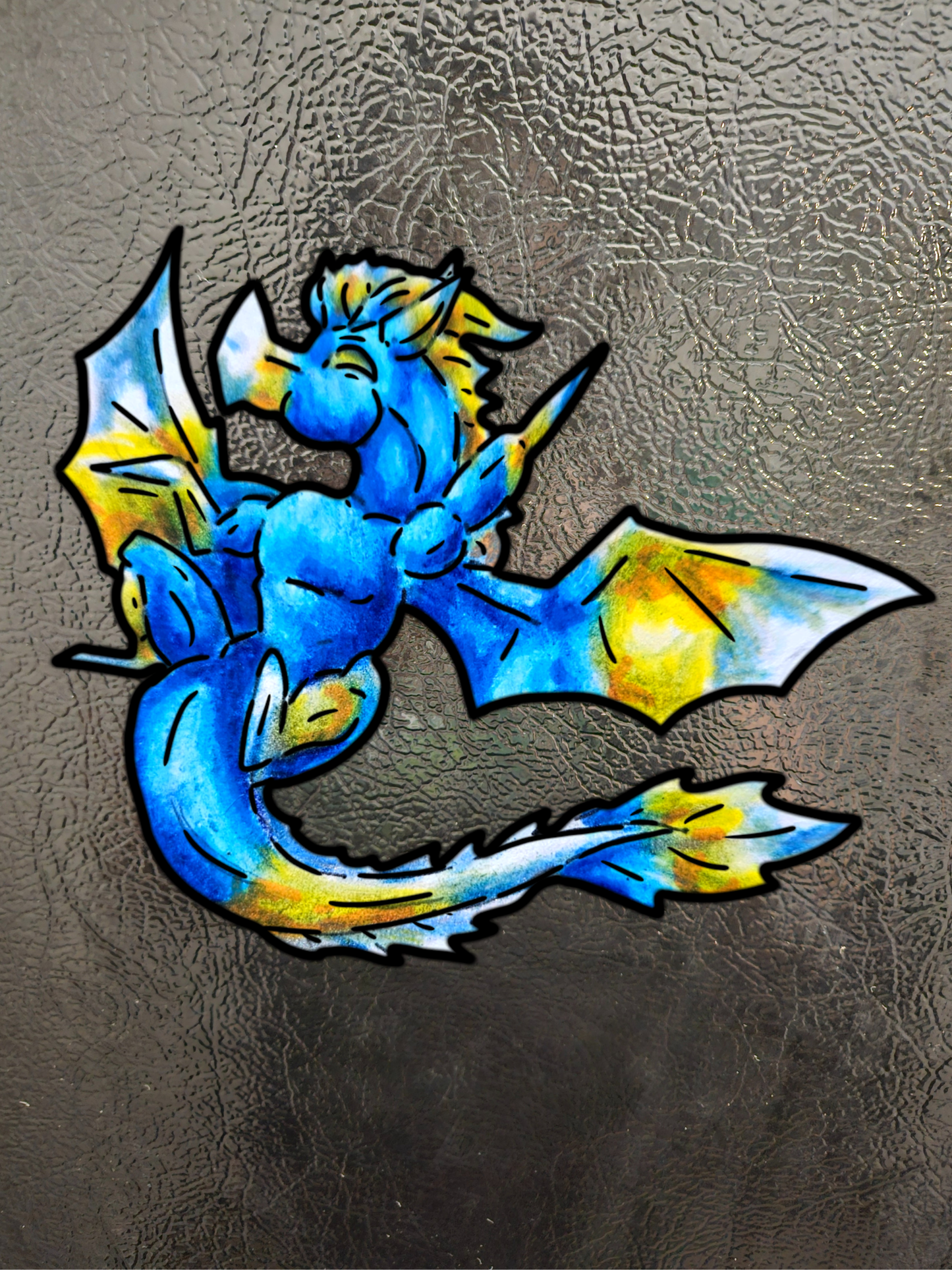 Summer Dragon- Summer Fantasy- Sunlit Tide Dragon- Magnet 3pk