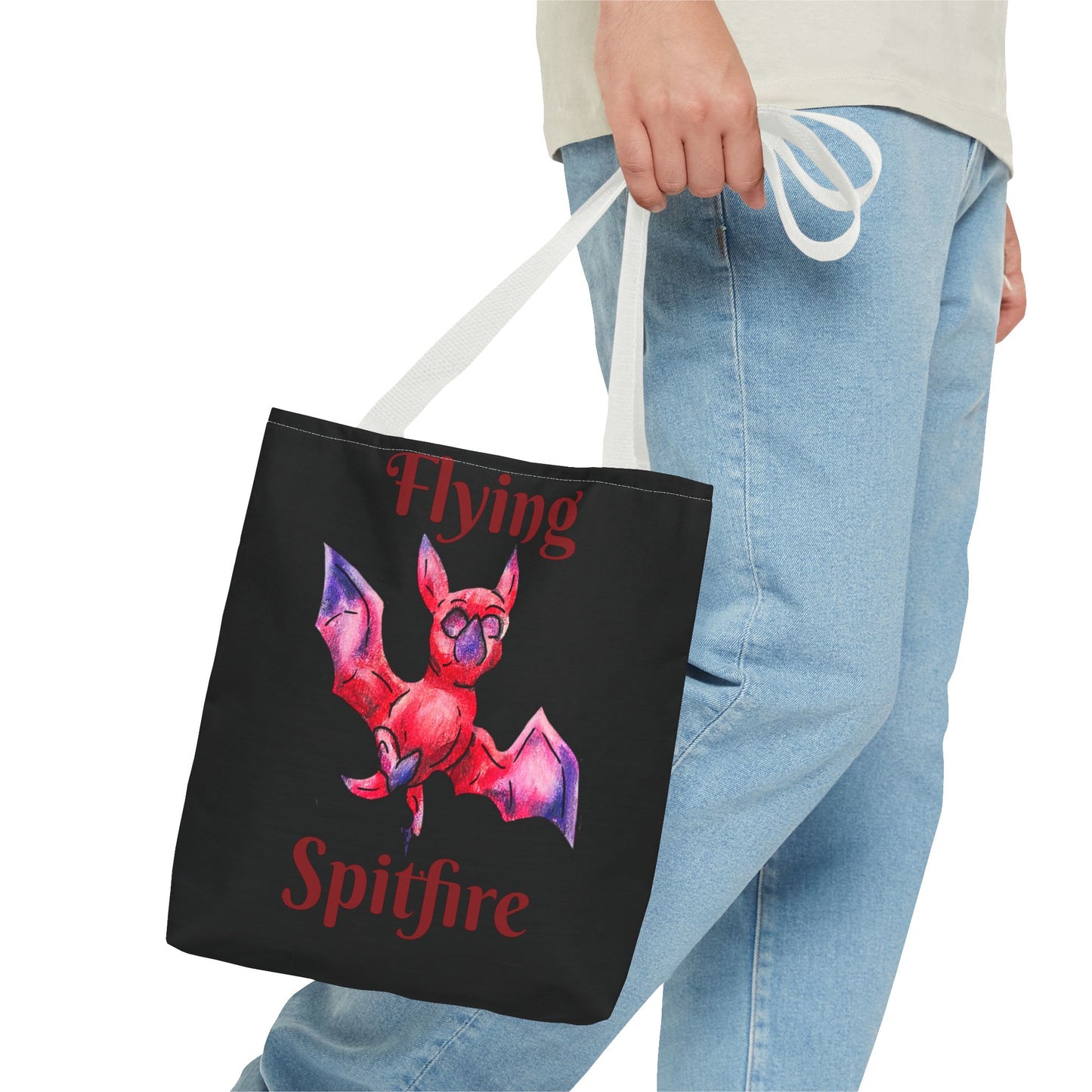 Chibi Myra the Bat- Chibi Bat- Cute Animal -Double-sided Tote Bag