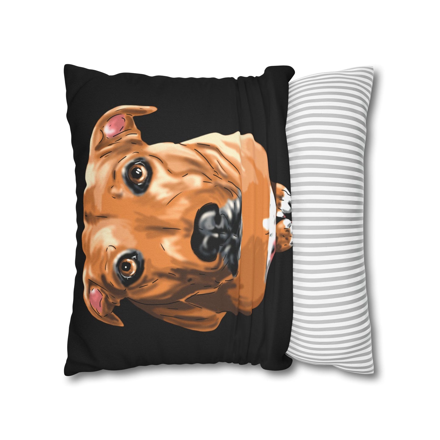 Funny Dog Phrase - Gift for Dog Lover - Spun Polyester Square Pillowcase