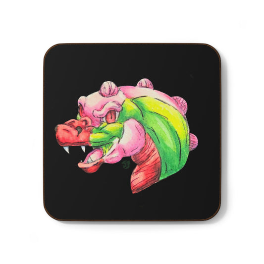 Cutesy Dimetrodon Head Hardboard Back Coaster