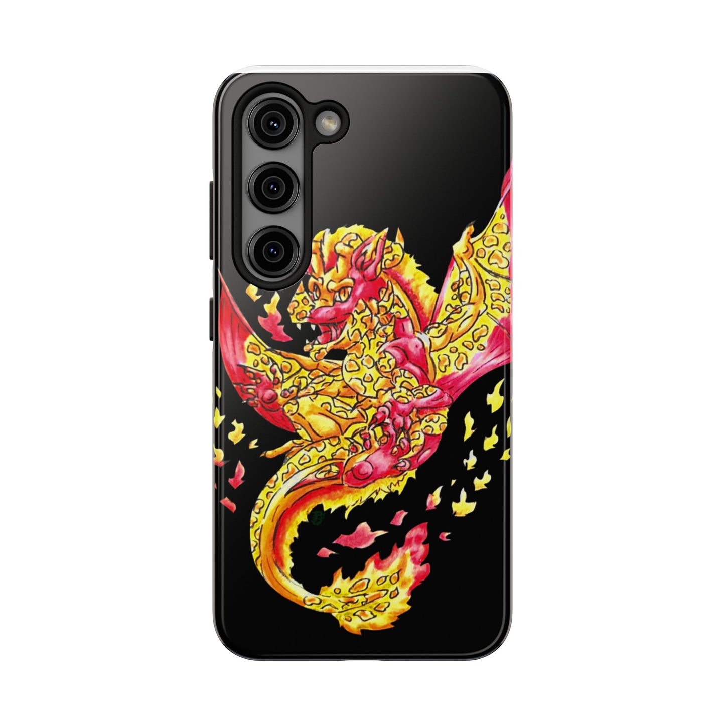 Cutesy Fire Dragon Float Tough Phone Cases