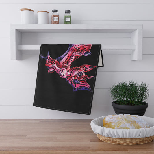 Myra the Bat Tea Towel
