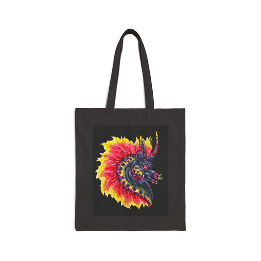 Nightmare Cotton Canvas Tote Bag