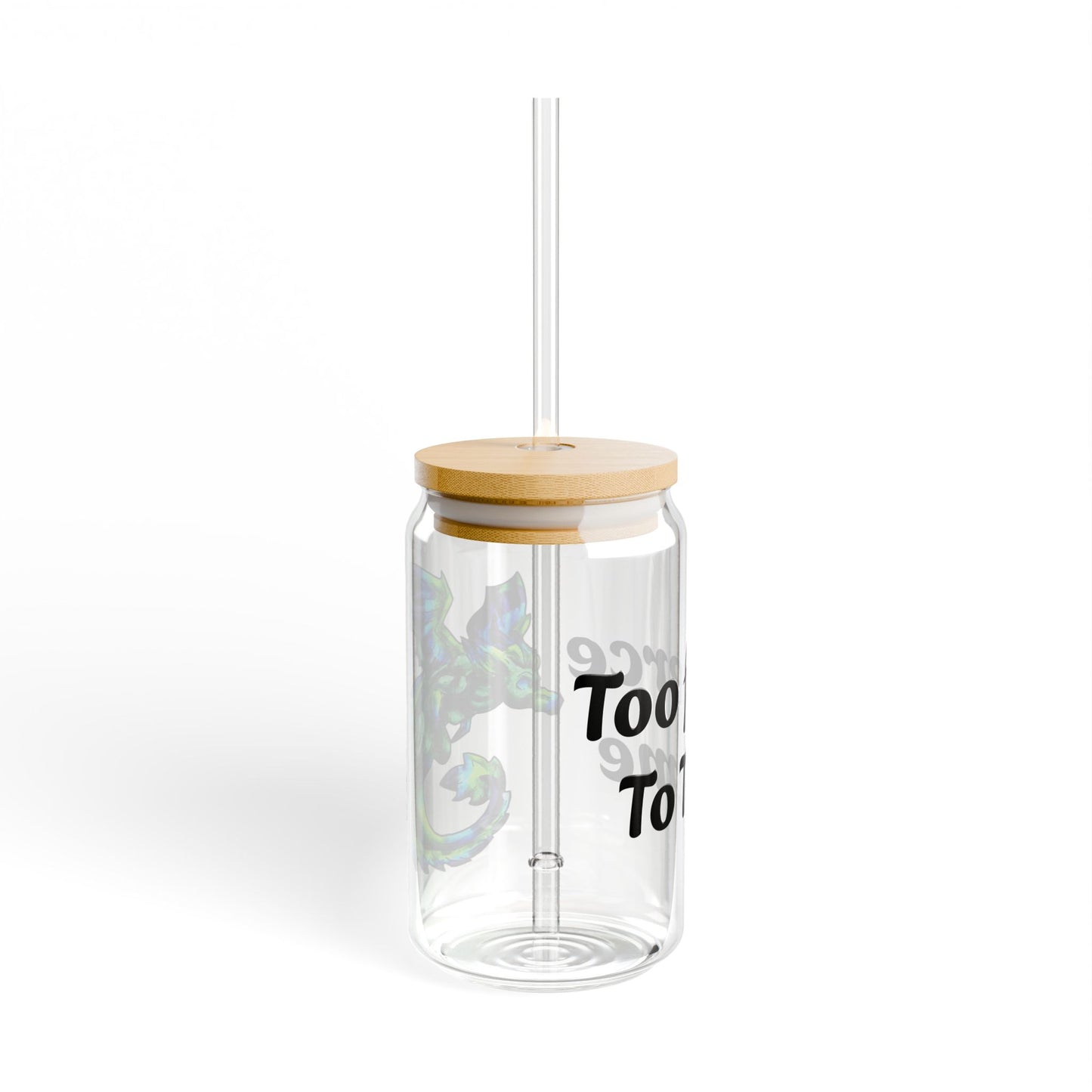 Arlith- Emerald Chibi Dragon – Aggressive Green Fantasy Chibi Dragon Art – Too fierce to tame tumbler – Mythical Creature – Dragon Lover Gift Sipper Glass, 16oz