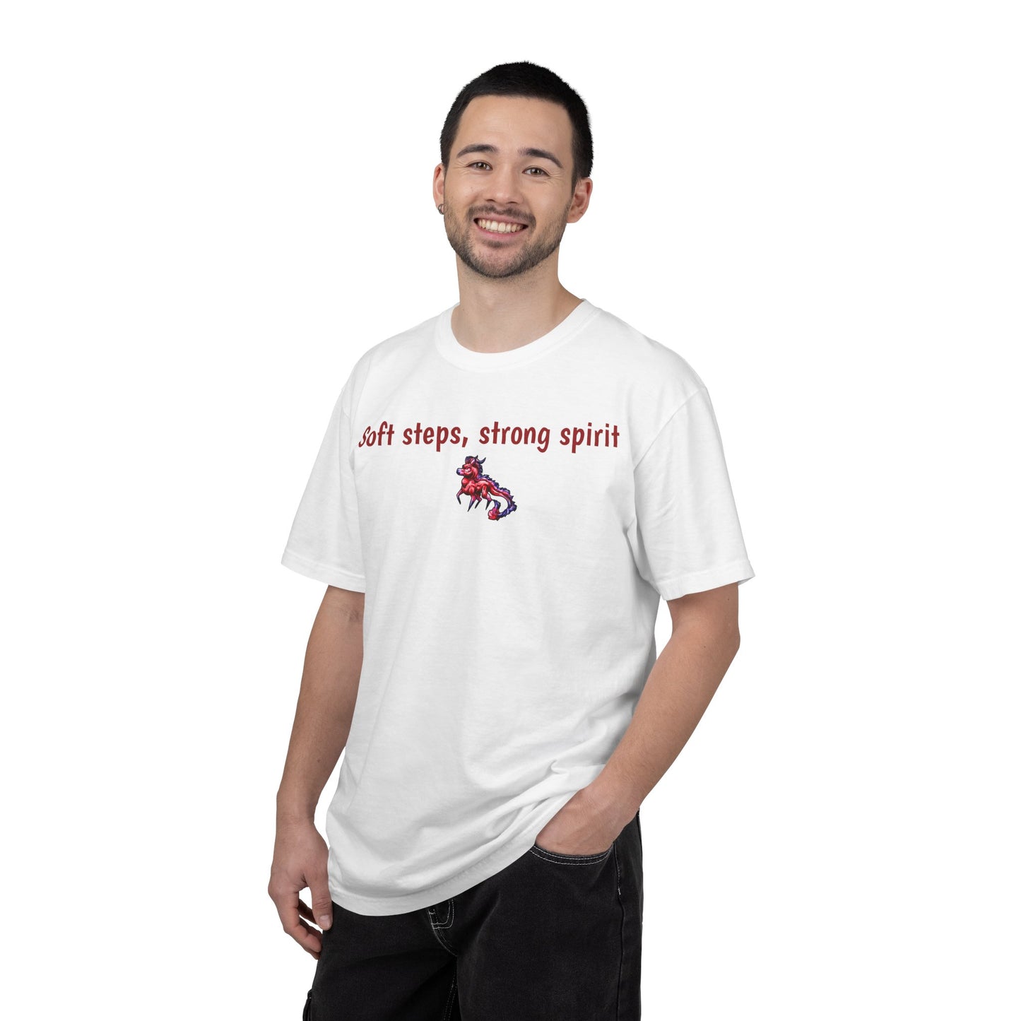 Chibi Myer the Kirin- Soft steps, strong spirit T-shirt- Fantasy Nature- Mythical Creature- Kirin Lover Gift - Shirt