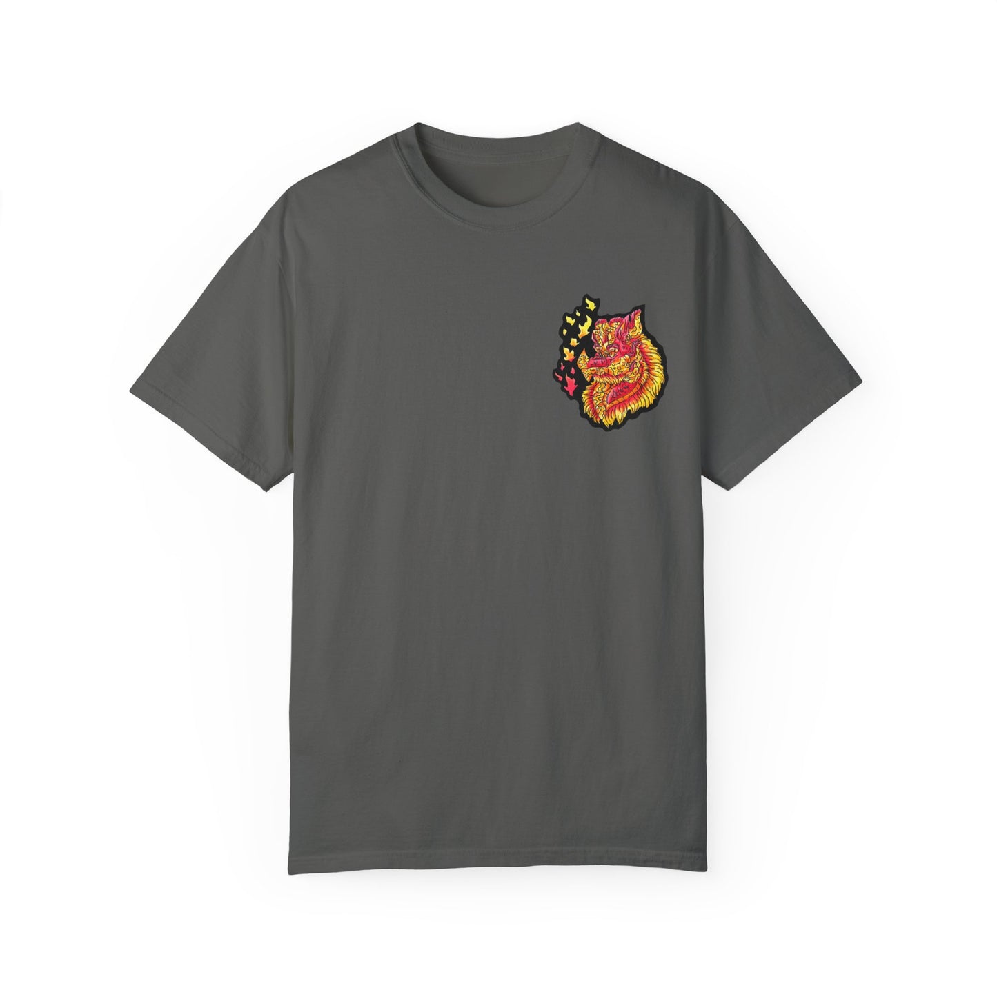 Fire Dragon Head 2 Unisex Garment-Dyed T-shirt