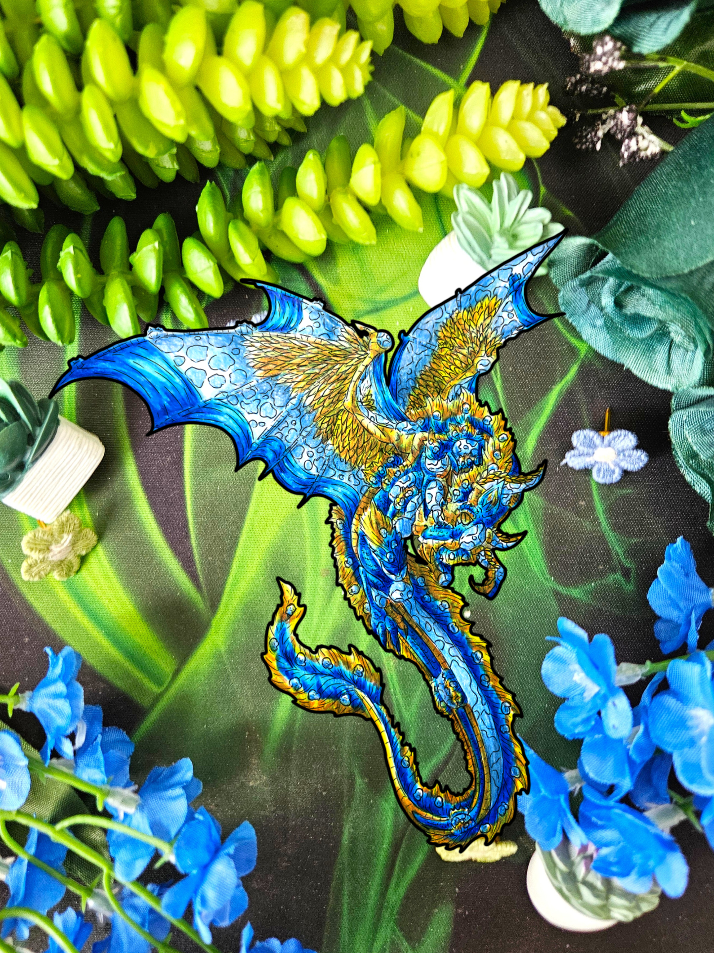 Summer Dragon- Summer Fantasy- Sunlit Tide Dragon- Body Sticker