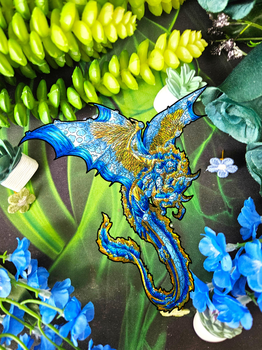 Summer Dragon- Summer Fantasy- Sunlit Tide Dragon- Body Sticker