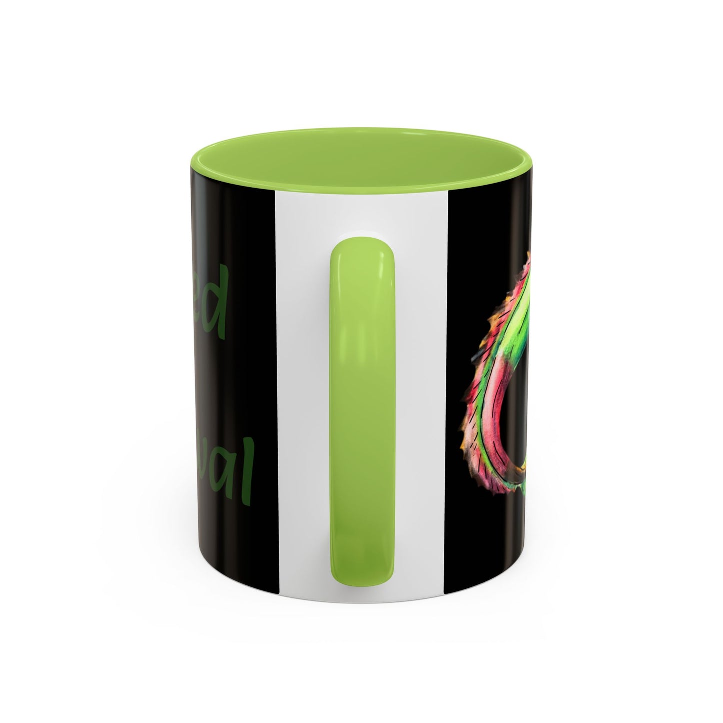 Chibi Spring Dragon- Rooted in Renewal - Fantasy Nature- Mythical Creature- Forest Guardian Art - Dragon Lover Gift Coffee Mug