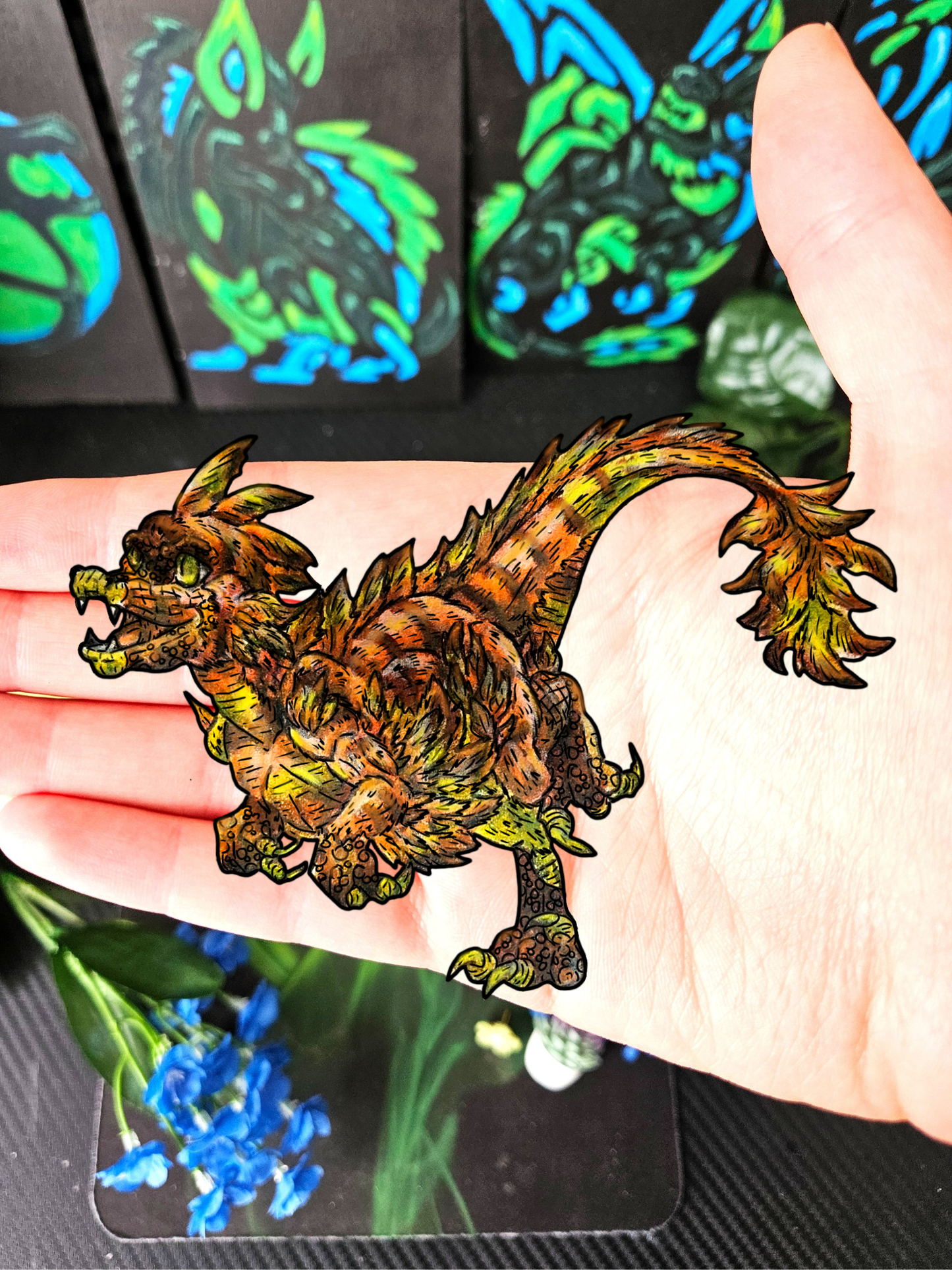 Caena the Raptor Body Sticker