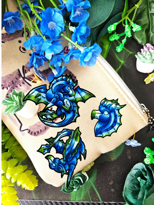 Chibis Water Dragon Shrink Pins 3(pk)