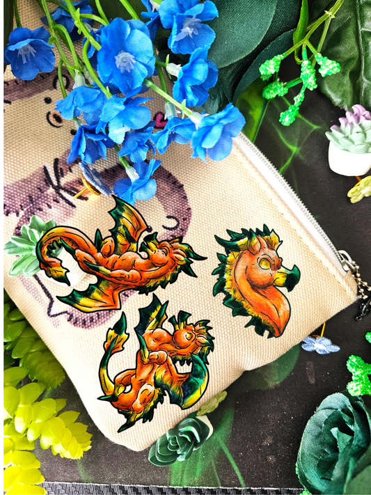 Chibi Fall Dragon- 3pk Shrink Pins