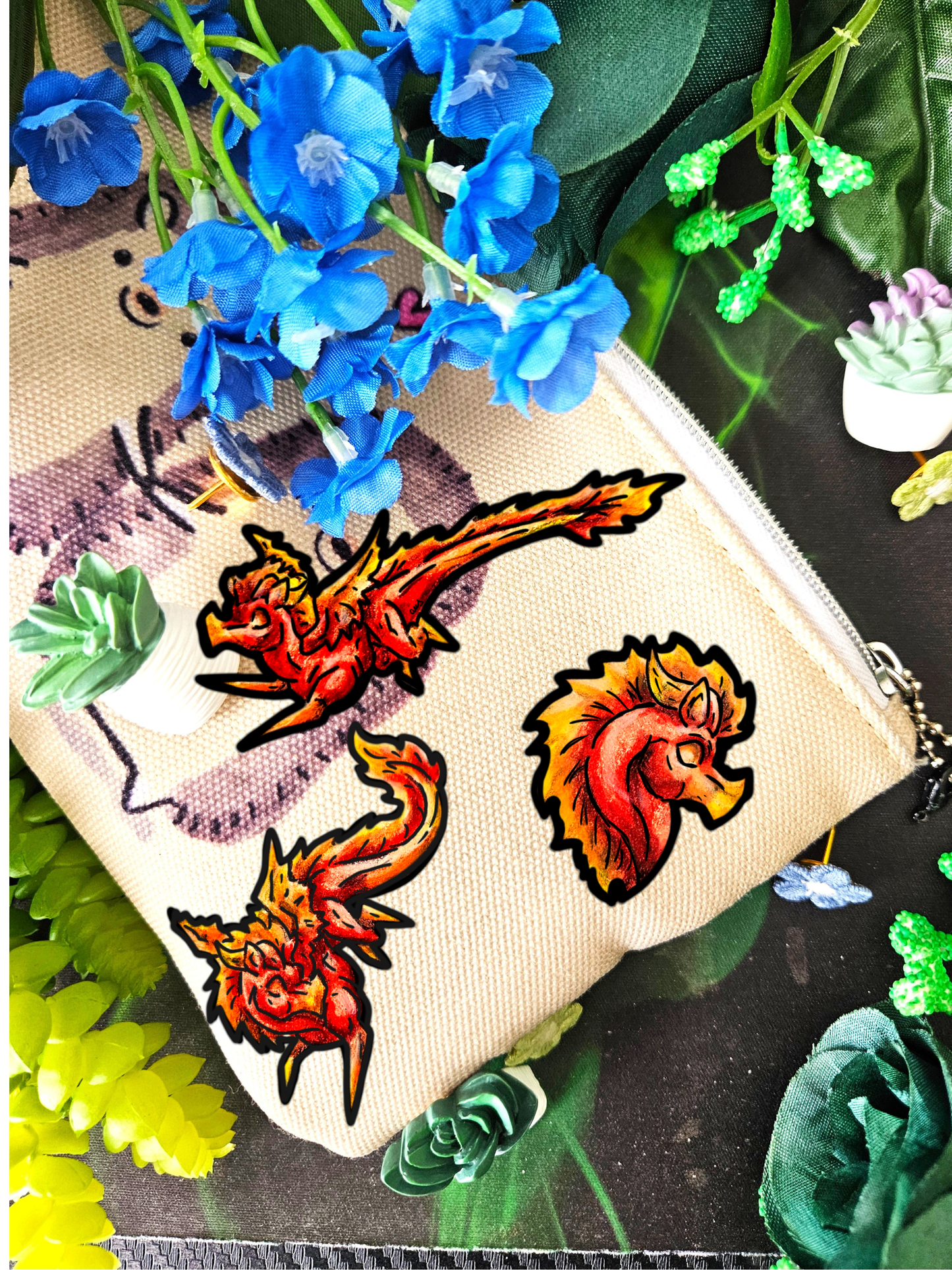 Chibis Fire Dragon Shrink Pins 3(pk)