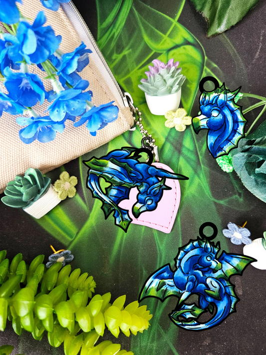 Chibis Water Dragon Shrink Charms 3(pk)