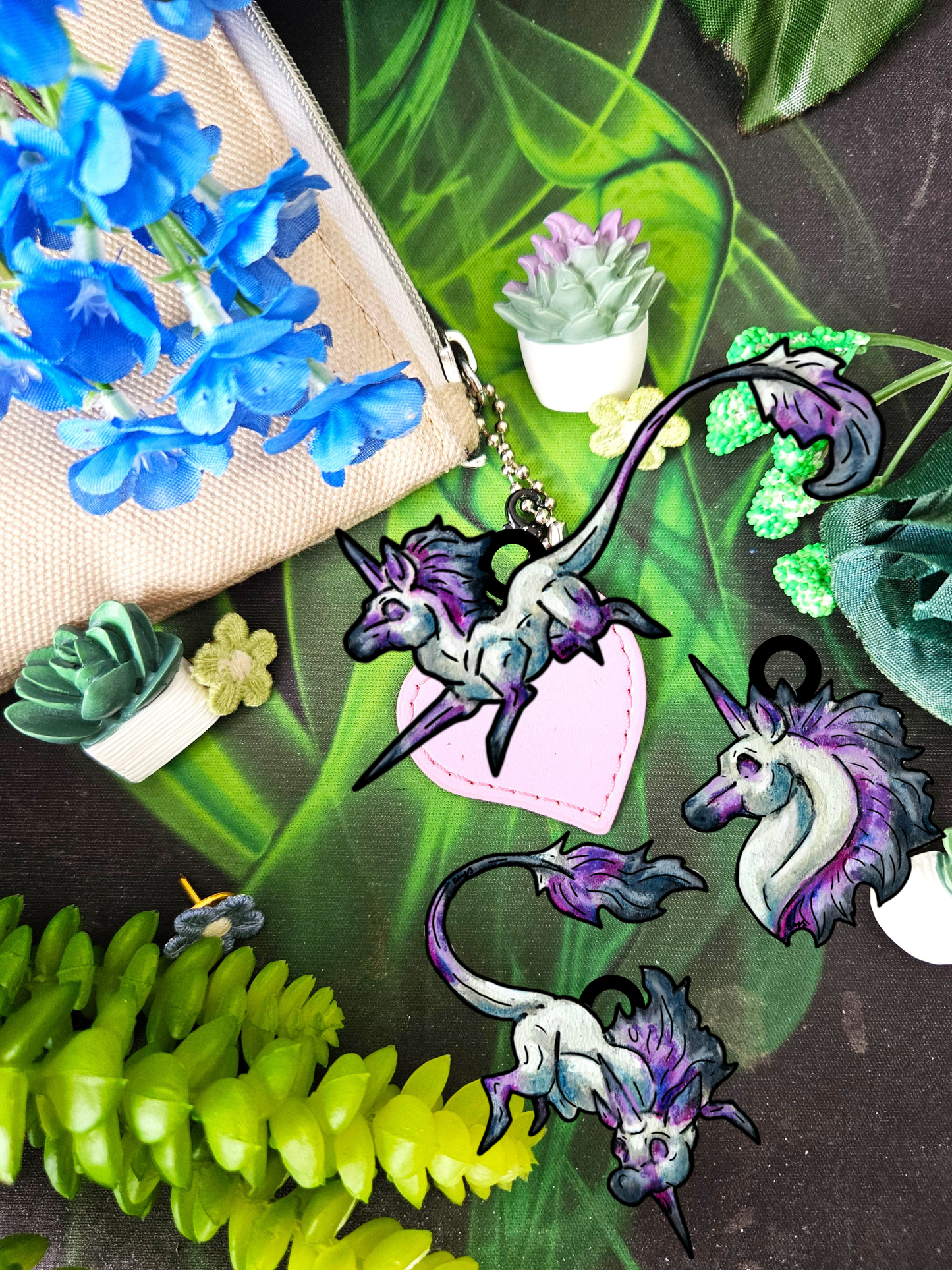 Minis Unicorn 3pk Shrink Charms