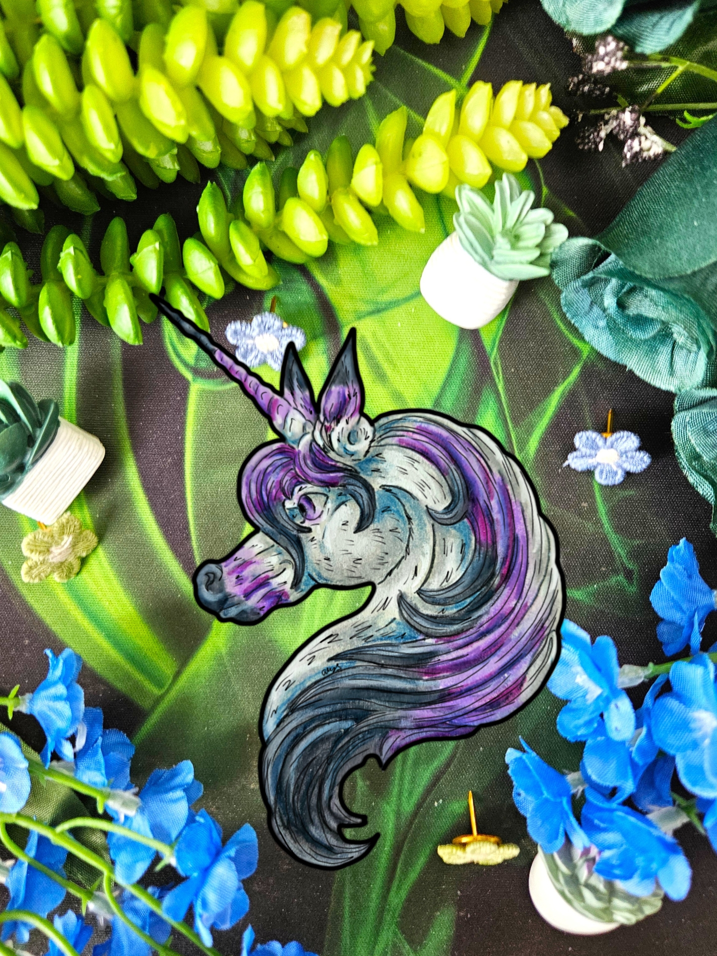 Unicorn Head Sticker