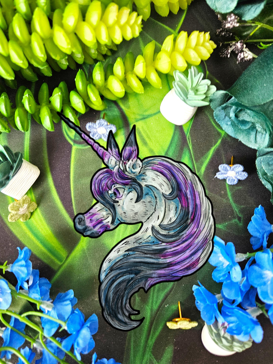 Unicorn Head Sticker