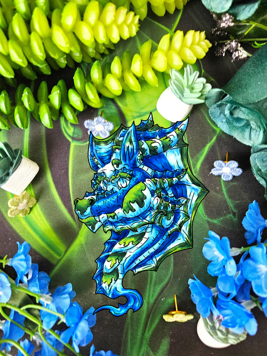 Water Dragon Head Sticker