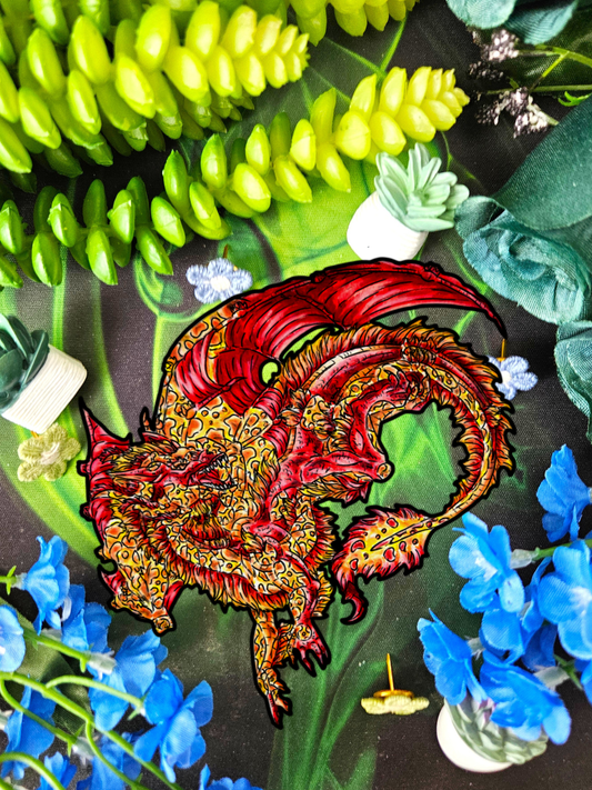 Fire Dragon Body Sticker