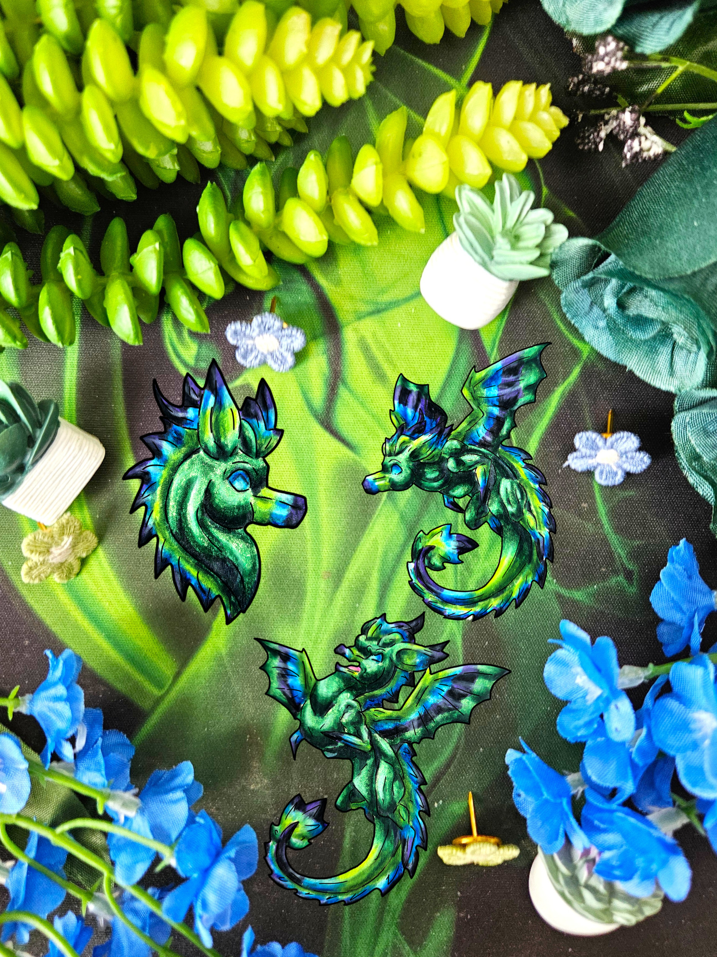Chibi Arlith the Dragon Stickers (3pk)