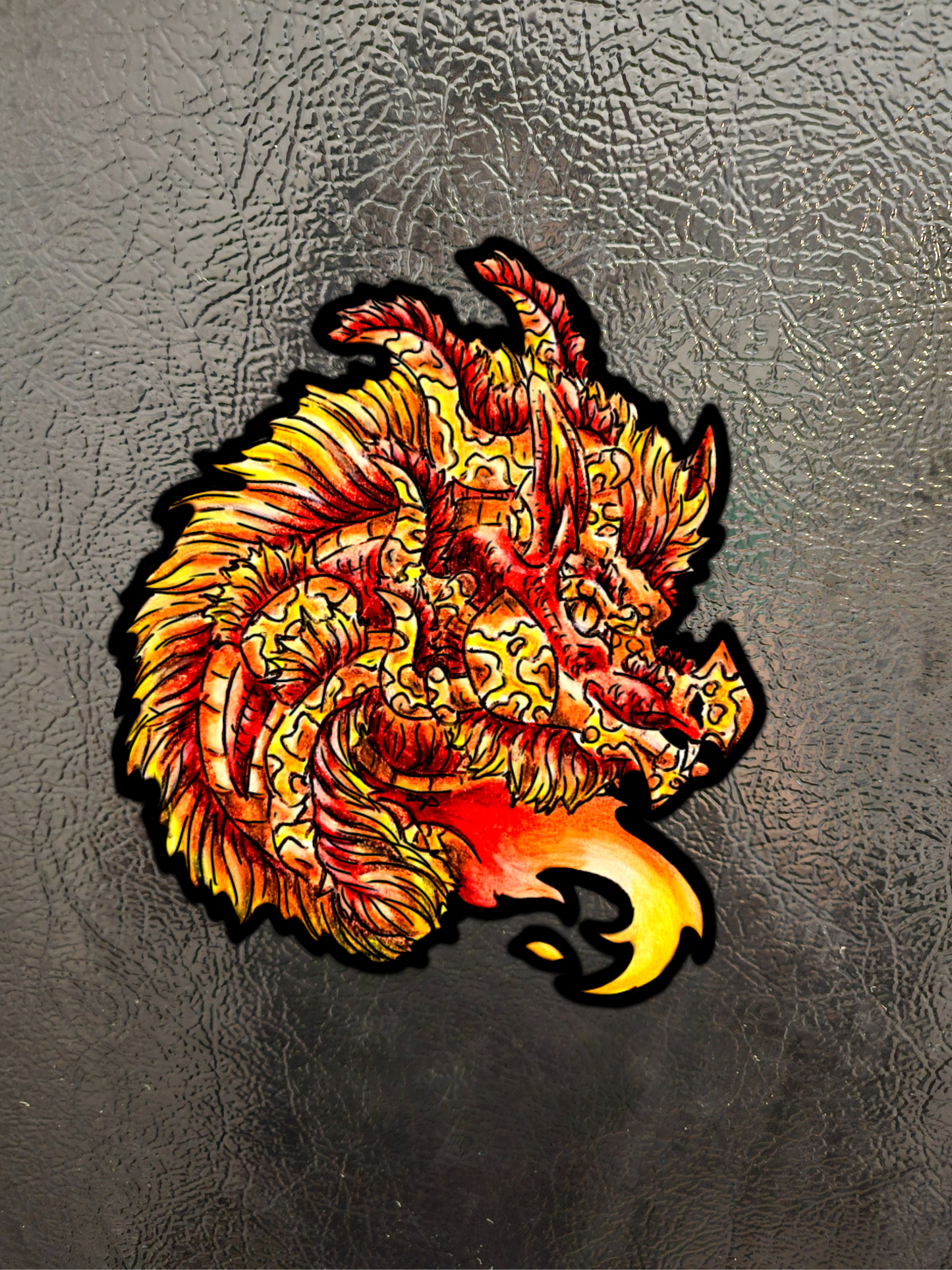 Fire Dragon Magnets 3pk