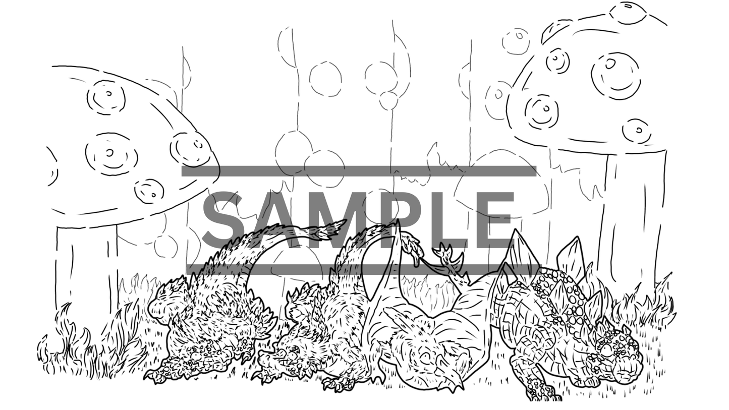 12 Dinosaur Print Pack DIGITAL DOWNLOAD Line Art Version