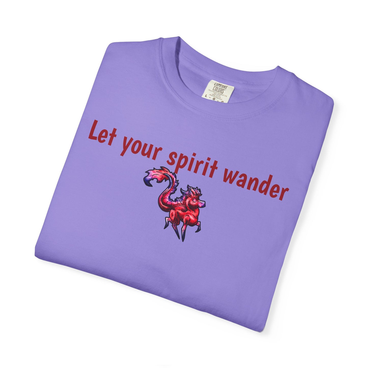 Chibi Myer the Kirin- Let your spirit wander T-shirt- Fantasy Nature- Mythical Creature- Kirin Lover Gift - Shirt