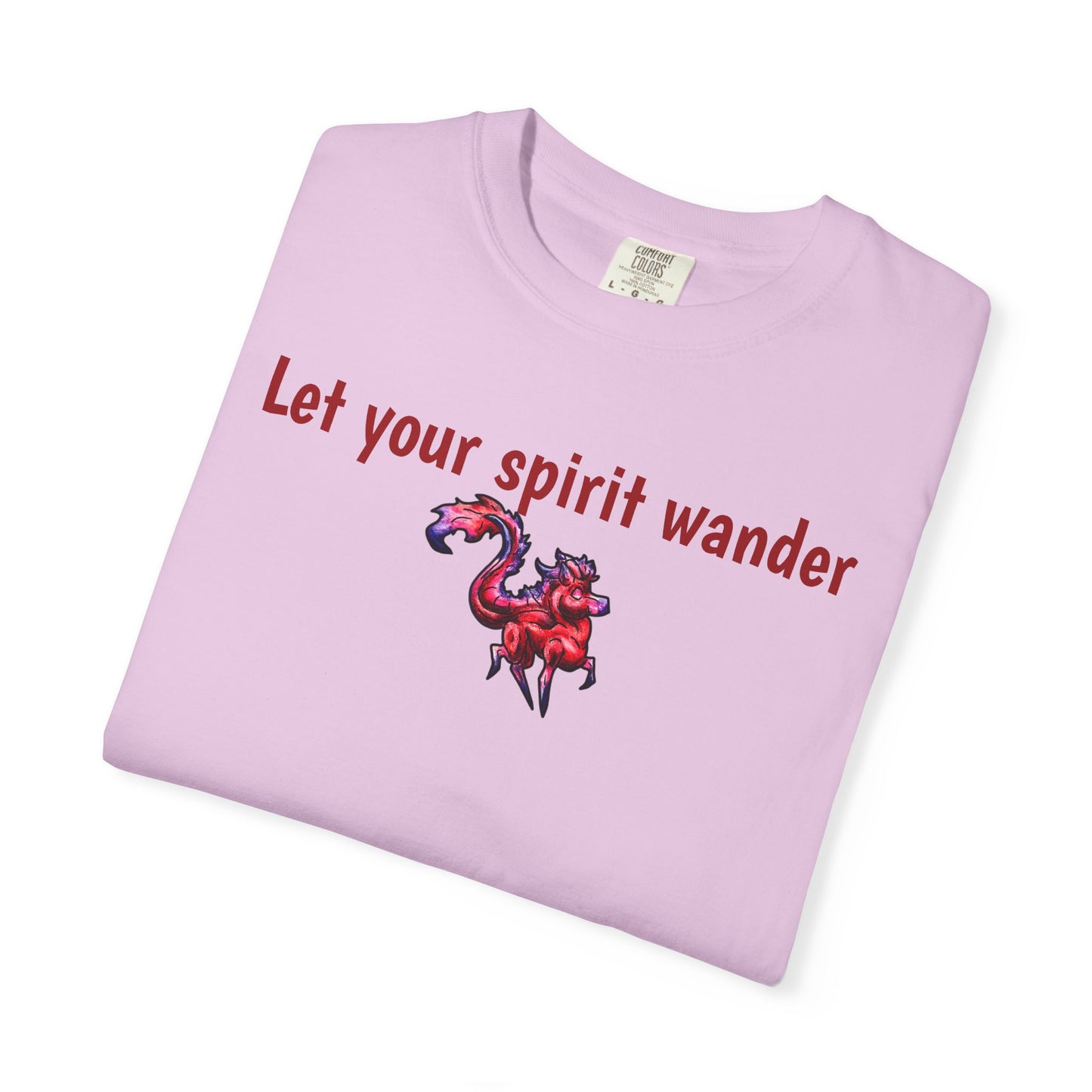 Chibi Myer the Kirin- Let your spirit wander T-shirt- Fantasy Nature- Mythical Creature- Kirin Lover Gift - Shirt