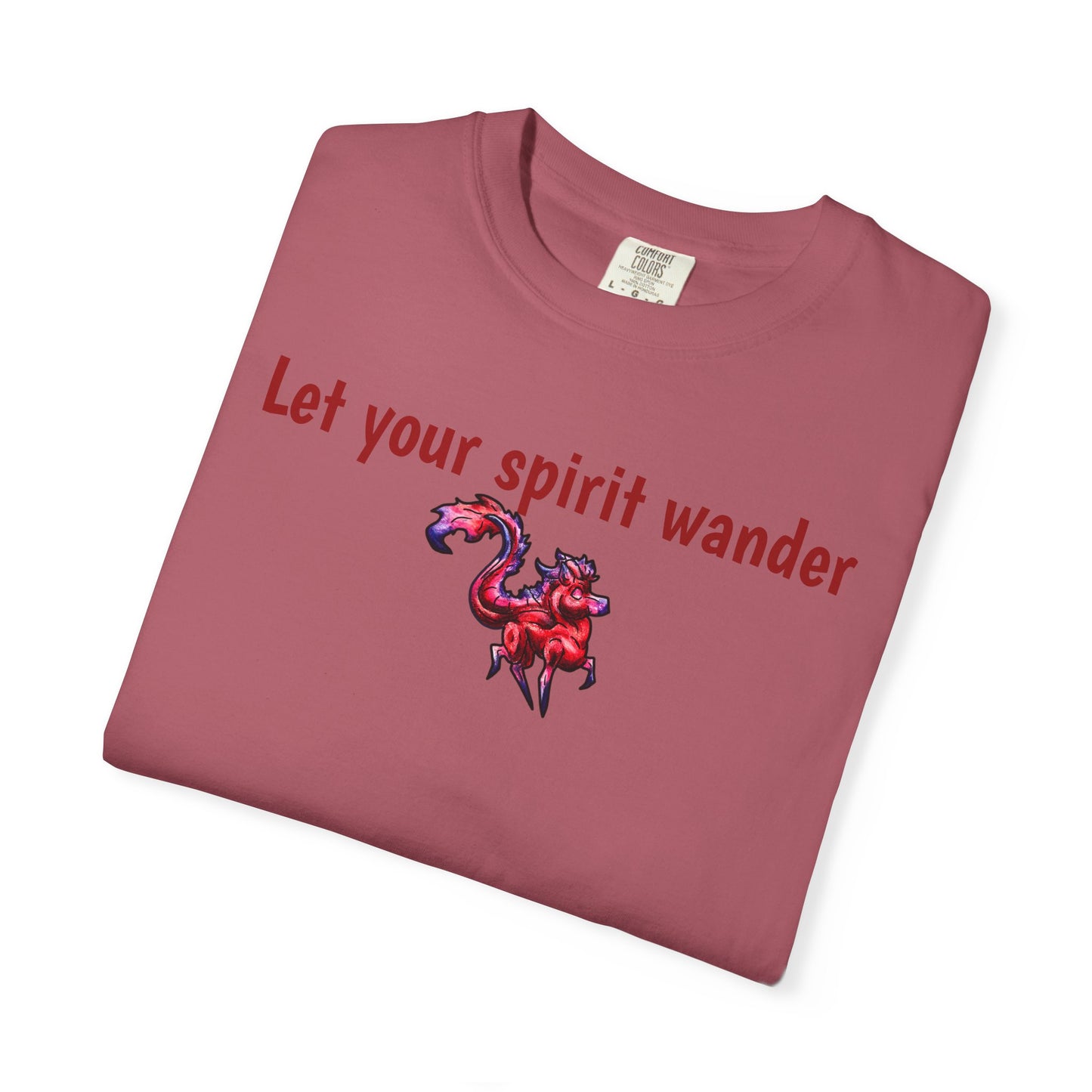 Chibi Myer the Kirin- Let your spirit wander T-shirt- Fantasy Nature- Mythical Creature- Kirin Lover Gift - Shirt