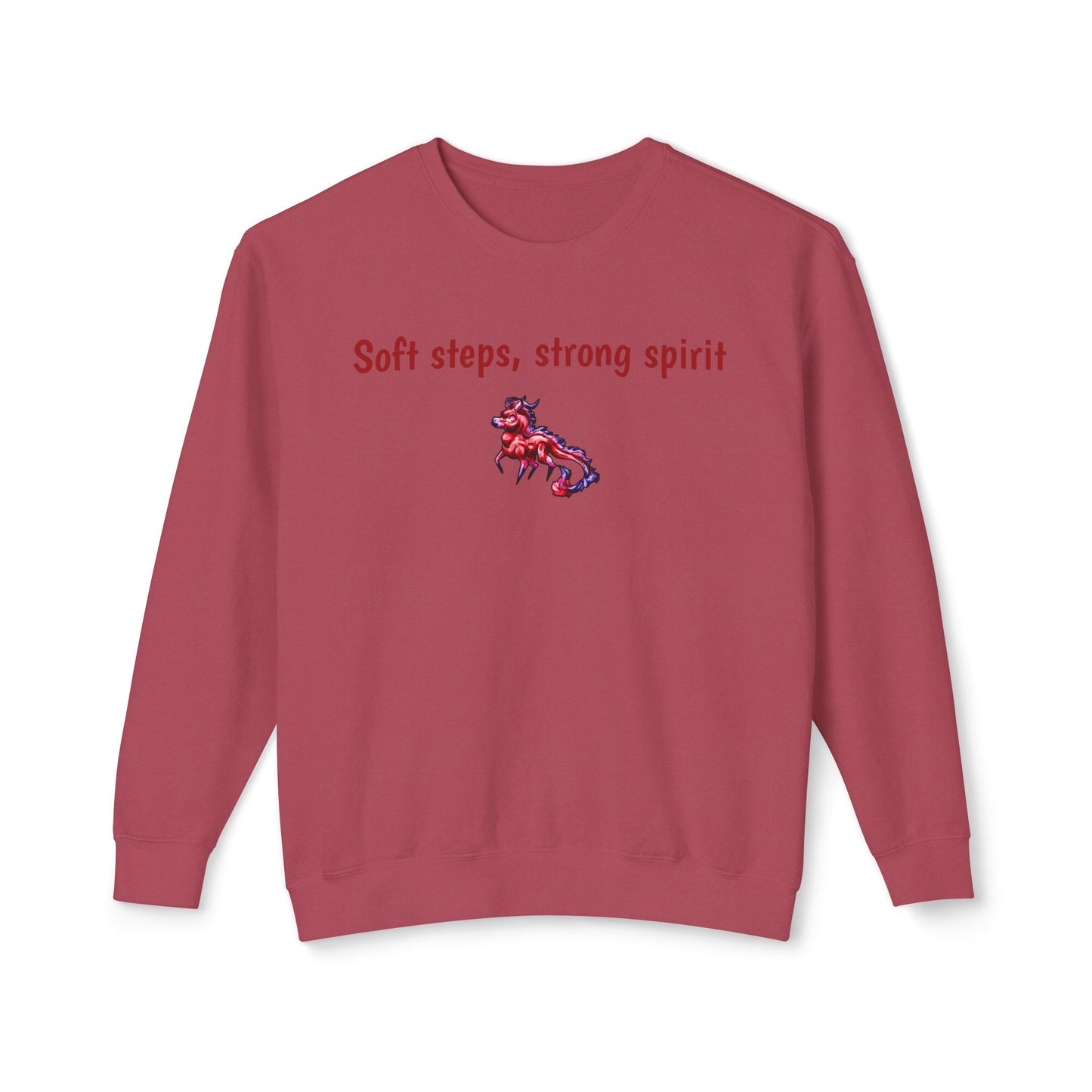 Chibi Myer the Kirin- Soft steps, strong spirit Sweathshirt- Mythical Creature- Kirin Gift - Unisex Crewneck