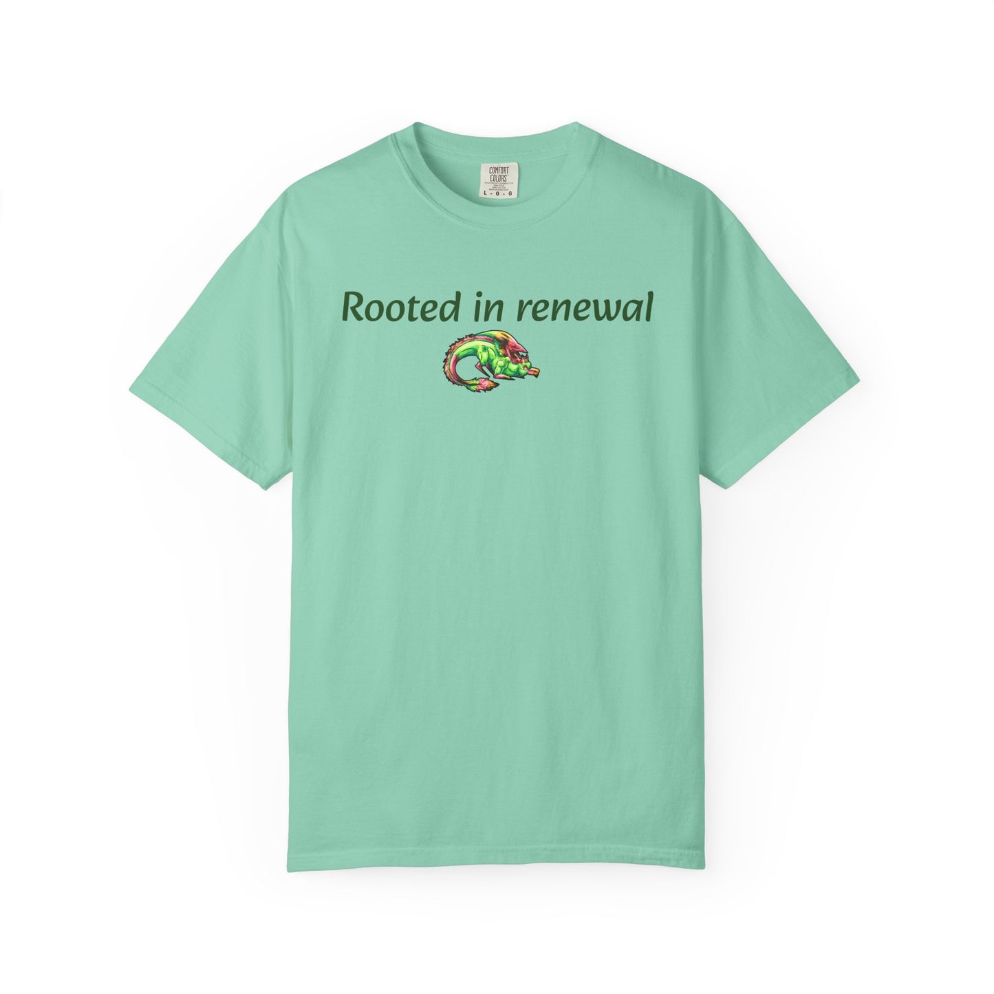 Chibi Spring Dragon- Rooted in Renewal T-shirt- Fantasy Nature- Mythical Creature- Forest Guardian Art - Dragon Lover Gift - Shirt