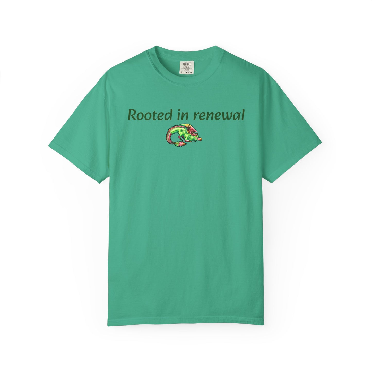 Chibi Spring Dragon- Rooted in Renewal T-shirt- Fantasy Nature- Mythical Creature- Forest Guardian Art - Dragon Lover Gift - Shirt