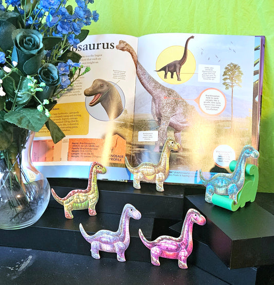 Wood Brachiosaurus cutouts 1,2,3