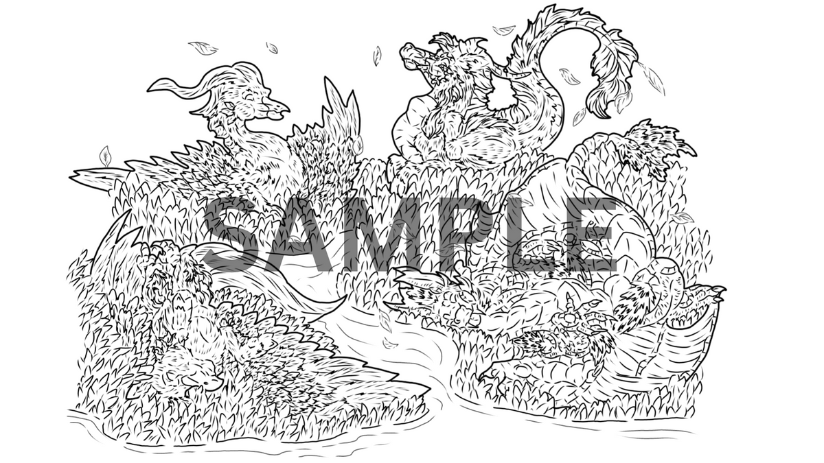 12 Myth Print Pack DIGITAL DOWNLOAD Line Art Version