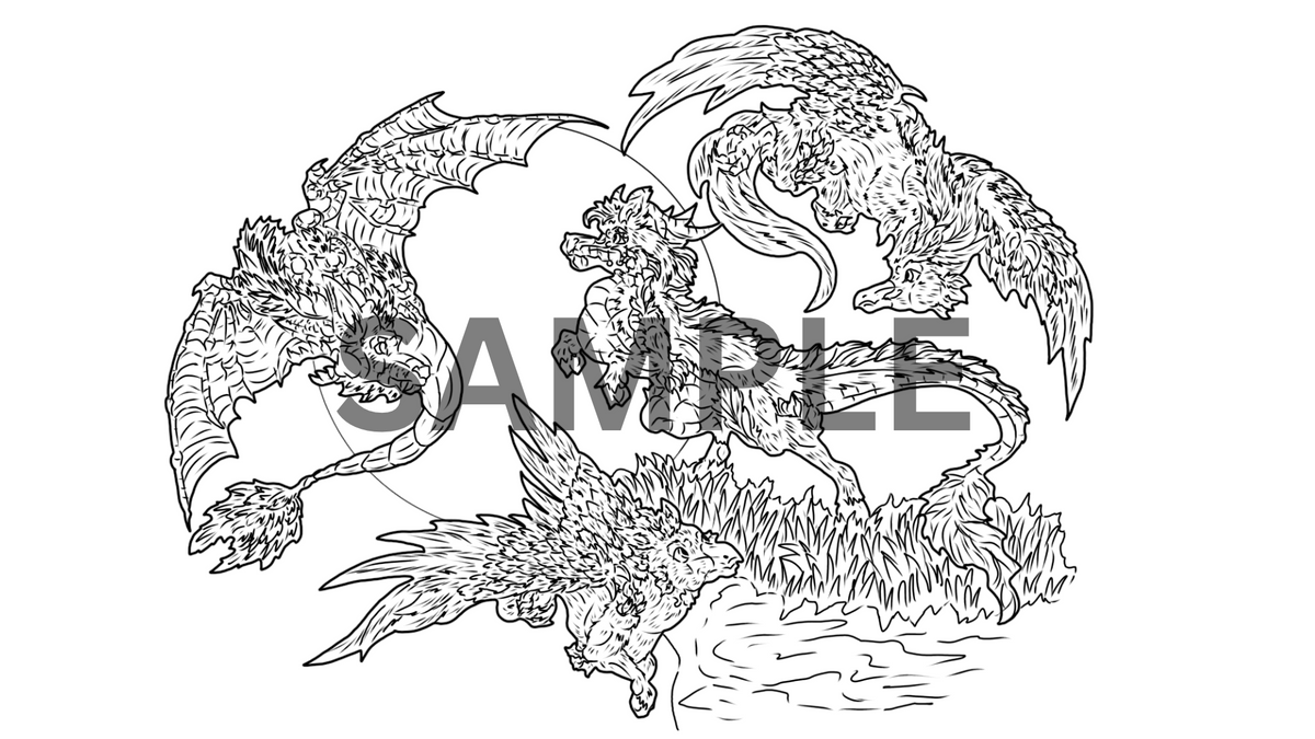 12 Myth Print Pack DIGITAL DOWNLOAD Line Art Version