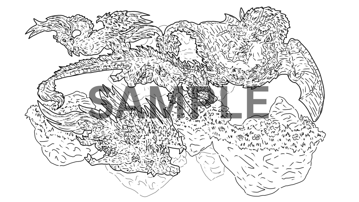 12 Myth Print Pack DIGITAL DOWNLOAD Line Art Version