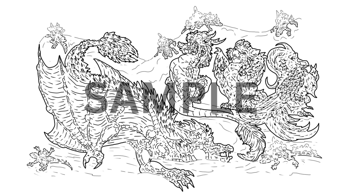 12 Myth Print Pack DIGITAL DOWNLOAD Line Art Version