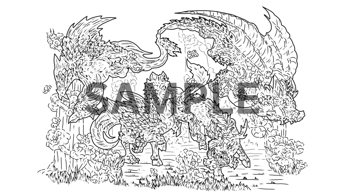 12 Myth Print Pack DIGITAL DOWNLOAD Line Art Version