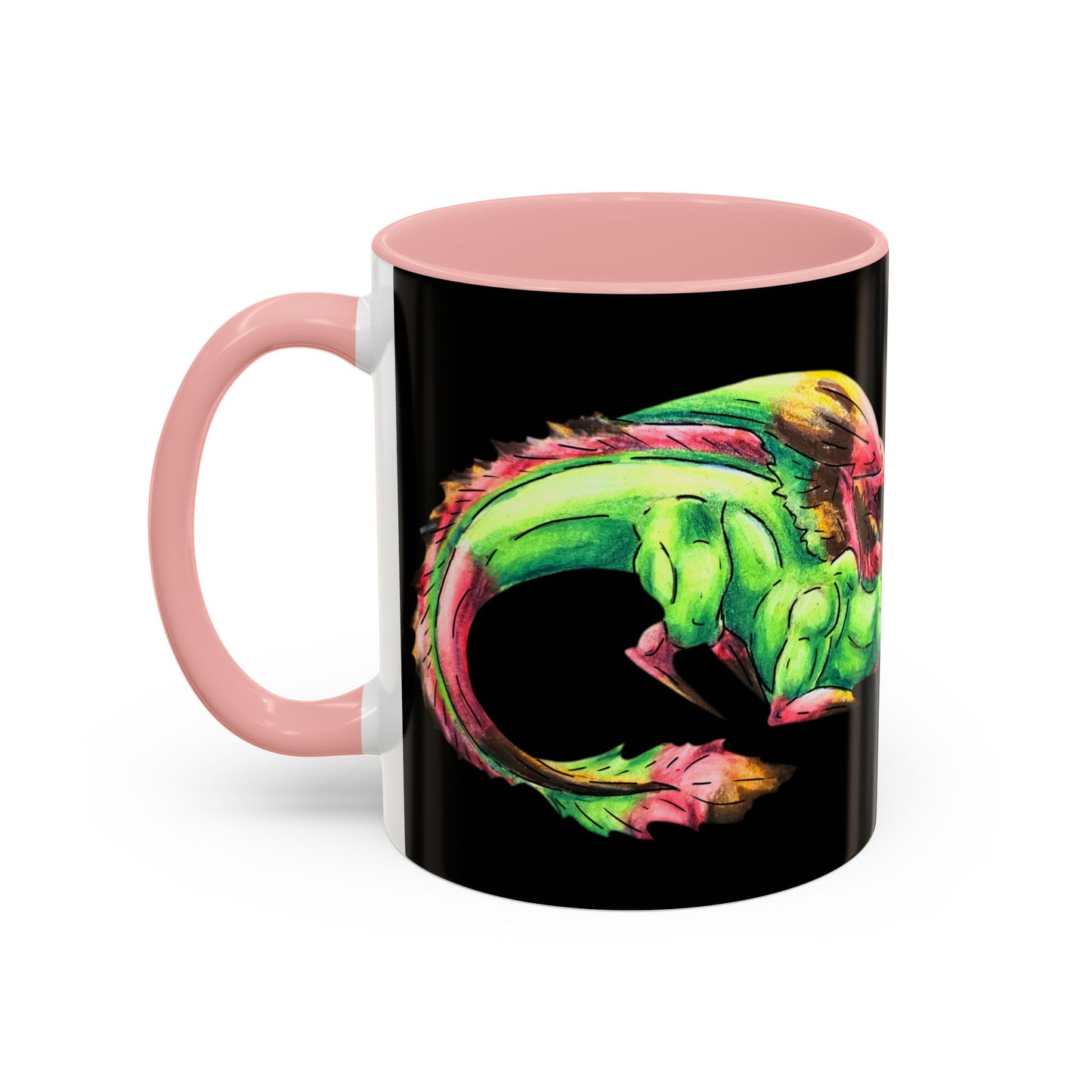 Chibi Spring Dragon- Rooted in Renewal - Fantasy Nature- Mythical Creature- Forest Guardian Art - Dragon Lover Gift Coffee Mug