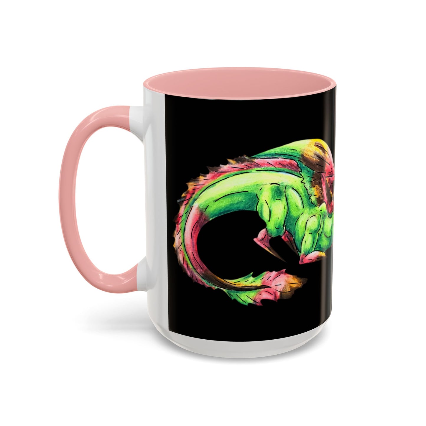 Chibi Spring Dragon- Rooted in Renewal - Fantasy Nature- Mythical Creature- Forest Guardian Art - Dragon Lover Gift Coffee Mug