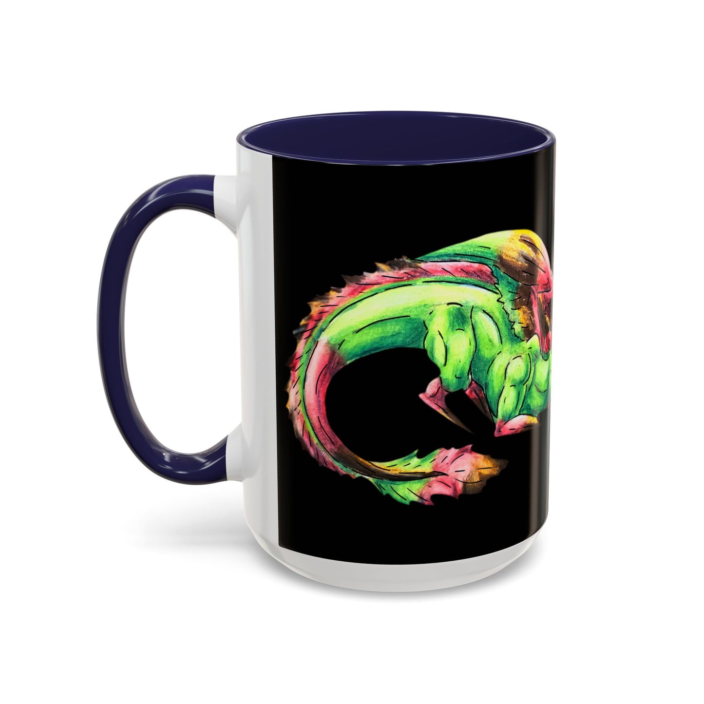 Chibi Spring Dragon- Rooted in Renewal - Fantasy Nature- Mythical Creature- Forest Guardian Art - Dragon Lover Gift Coffee Mug