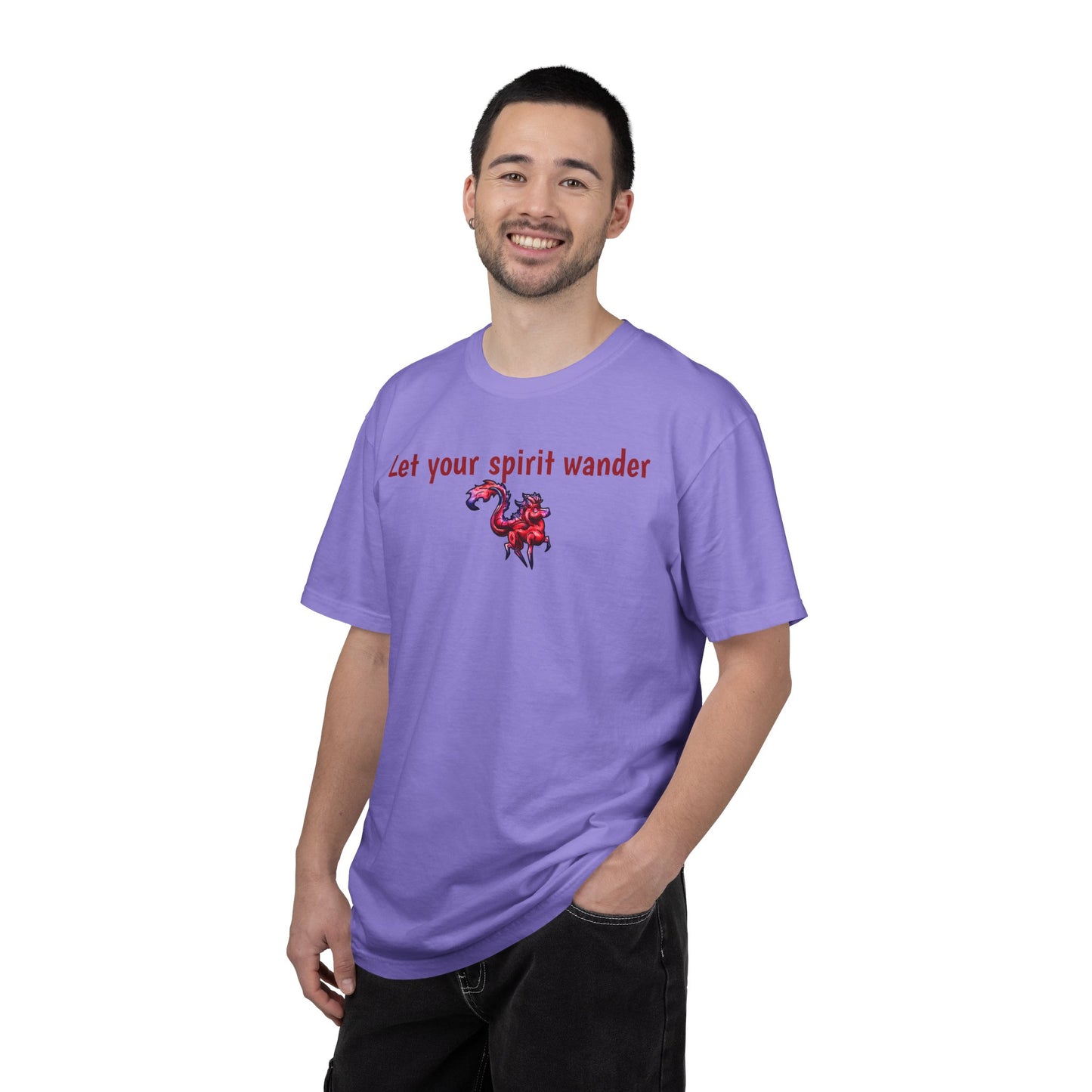 Chibi Myer the Kirin- Let your spirit wander T-shirt- Fantasy Nature- Mythical Creature- Kirin Lover Gift - Shirt