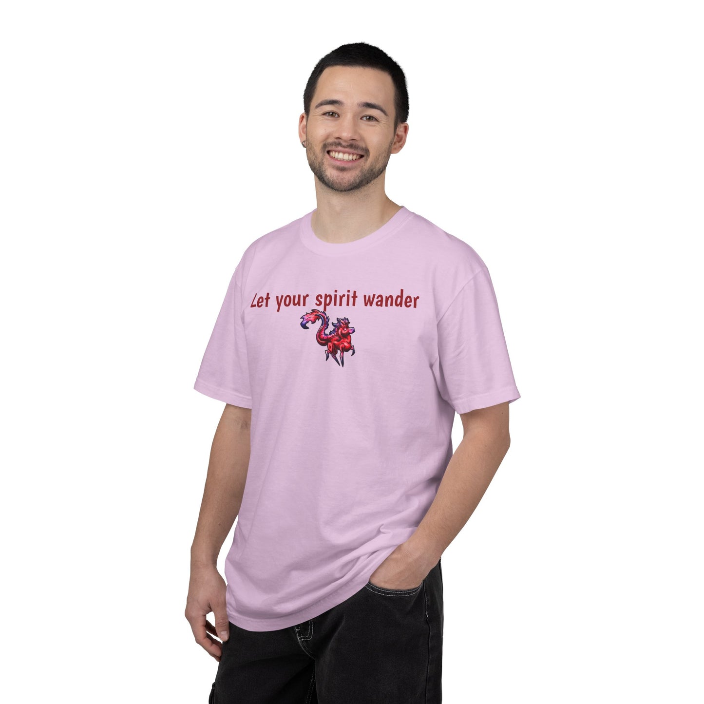 Chibi Myer the Kirin- Let your spirit wander T-shirt- Fantasy Nature- Mythical Creature- Kirin Lover Gift - Shirt