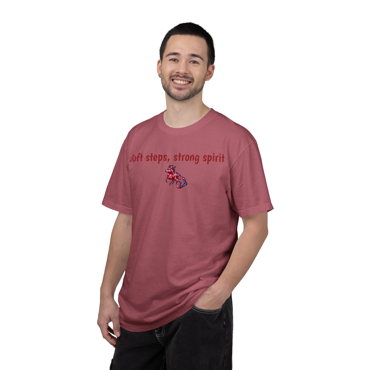 Chibi Myer the Kirin- Soft steps, strong spirit T-shirt- Fantasy Nature- Mythical Creature- Kirin Lover Gift - Shirt