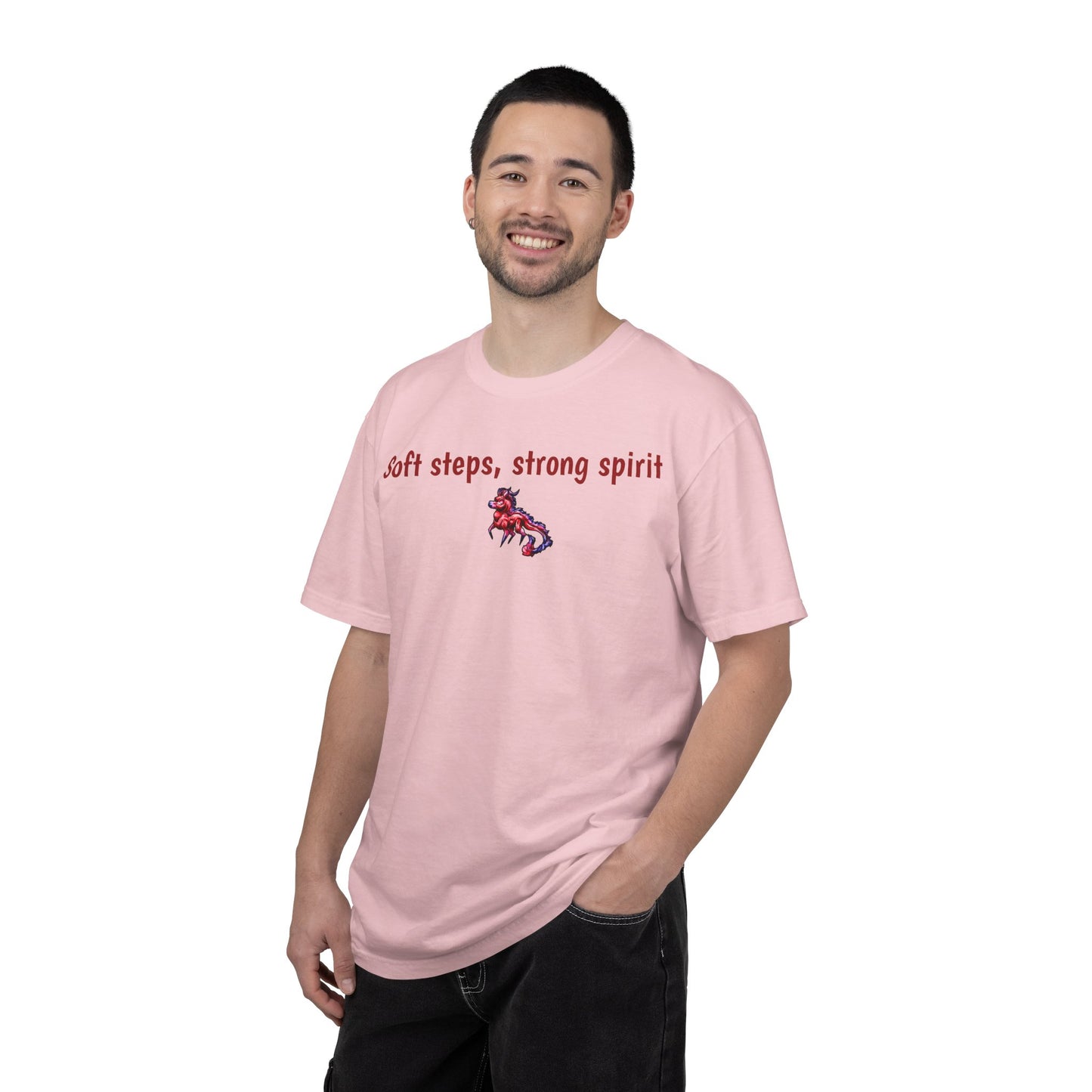 Chibi Myer the Kirin- Soft steps, strong spirit T-shirt- Fantasy Nature- Mythical Creature- Kirin Lover Gift - Shirt