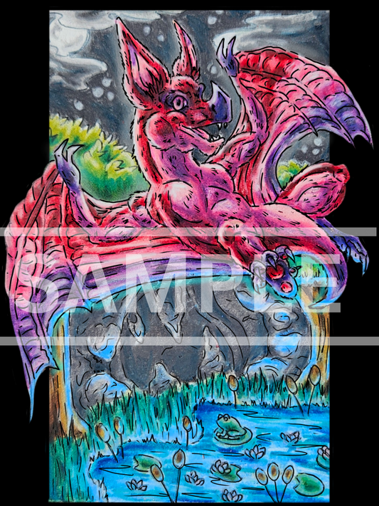 Myra the Bat DIGITAL DOWNLOADABLE Print