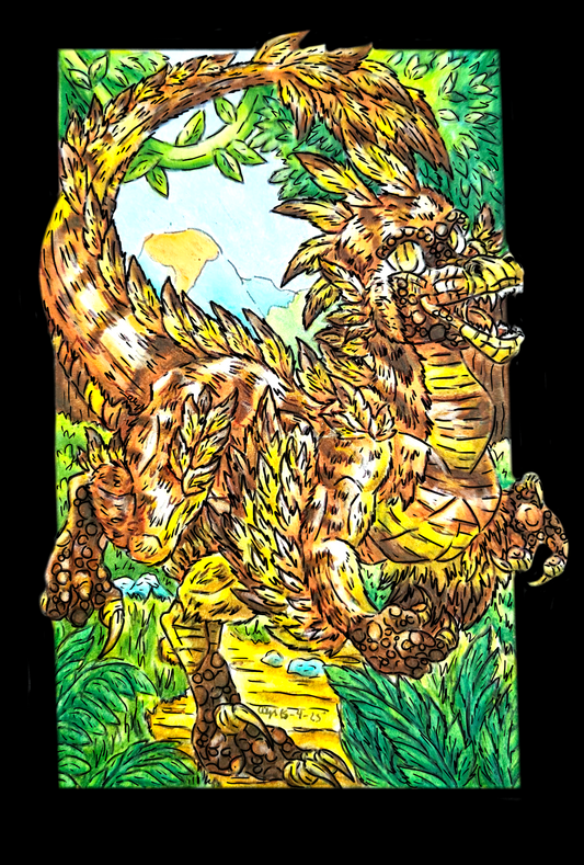 Caena the Raptor Digital DOWNLOAD Print