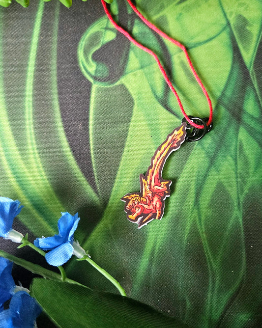 Mini Fire Dragon Fly Charm