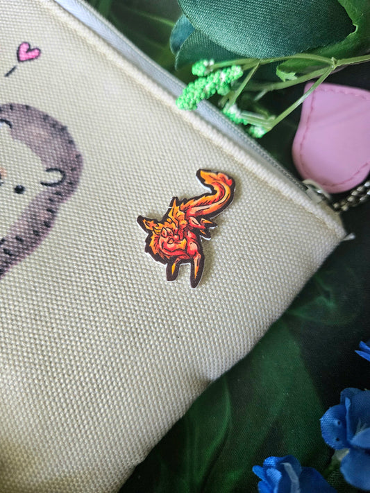 Mini Fire Dragon Land Pin