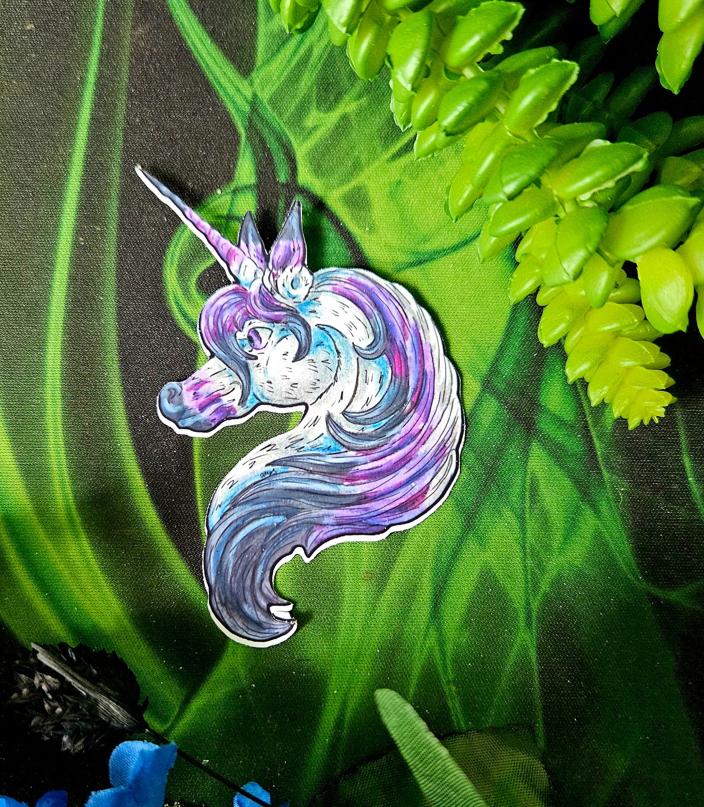 Unicorn Head Sticker